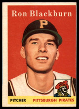 1958 Topps #459 Ron Blackburn EX Excellent RC Rookie