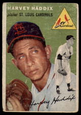 1954 Topps #9 Harvey Haddix G/VG Good/Very Good 1954 Topps #9 Harvey Haddix G/VG Good/Very Good