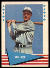 1961 Fleer #70 Sam Rice Near Mint ID: 175992 1961 Fleer #70 Sam Rice Near Mint ID: 175992