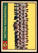 1961 Topps #491 Phillies Team VG Very Good 1961 Topps #491 Phillies Team VG Very Good