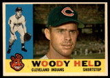 1960 Topps #178 Woodie Held NM Near Mint ID: 107683 1960 Topps #178 Woodie Held NM Near Mint ID: 107683