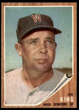1962 Topps #42 Jim King UER Ex-Mint ID: 194476 1962 Topps #42 Jim King UER Ex-Mint ID: 194476