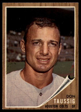 1962 Topps #44 Don Taussig Ex-Mint RC Rookie ID: 169399 1962 Topps #44 Don Taussig Ex-Mint RC Rookie ID: 169399
