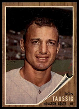 1962 Topps #44 Don Taussig Ex-Mint RC Rookie ID: 169402 1962 Topps #44 Don Taussig Ex-Mint RC Rookie ID: 169402