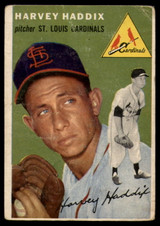 1954 Topps #9 Harvey Haddix G-VG  ID: 134397