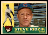 1960 Topps #489 Steve Ridzik Excellent  ID: 168703