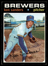 1971 Topps #116 Ken Sanders Signed Auto Autograph 1971 Topps #116 Ken Sanders Signed Auto Autograph