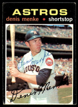 1971 Topps #130 Denis Menke Signed Auto Autograph 1971 Topps #130 Denis Menke Signed Auto Autograph
