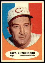 1961 Topps #135 Fred Hutchinson MG Excellent+ ID: 197635 1961 Topps #135 Fred Hutchinson MG Excellent+ ID: 197635
