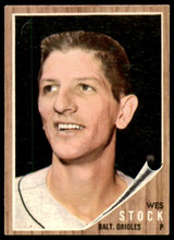 1962 Topps #442 Wes Stock Excellent+  ID: 189227