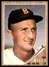 1962 Topps #444 Ted Wills Excellent+  ID: 189229