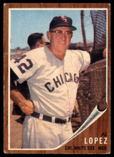 1962 Topps #286 Al Lopez MG Very Good ID: 180088 1962 Topps #286 Al Lopez MG Very Good ID: 180088
