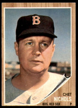 1962 Topps #403 Chet Nichols Excellent+ ID: 194180 1962 Topps #403 Chet Nichols Excellent+ ID: 194180