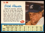 1962 Post Cereal #94 Dick Howser Ex-Mint  ID: 136837