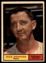 1961 Topps #414 Dick Donovan UER Excellent+  ID: 156304