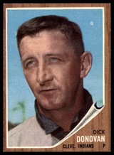 1962 Topps #15 Dick Donovan UER EX/NM  ID: 110568