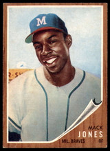 1962 Topps #186 Mack Jones Excellent+ RC Rookie ID: 195074 1962 Topps #186 Mack Jones Excellent+ RC Rookie ID: 195074