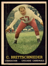 1958 Topps #28 Carl Brettschneider UER EX/NM  ID: 129284