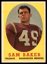 1958 Topps #34 Sam Baker EX/NM  ID: 129292