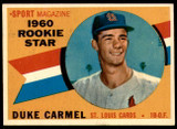 1960 Topps #120 Duke Carmel RS Ex-Mint RC Rookie ID: 196112 1960 Topps #120 Duke Carmel RS Ex-Mint RC Rookie ID: 196112