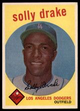 1959 Topps #406 Solly Drake EX++ Excellent++ 
