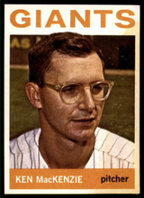 1964 Topps #297 Ken MacKenzie Ex-Mint ID: 163860 1964 Topps #297 Ken MacKenzie Ex-Mint ID: 163860
