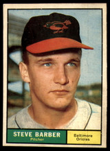 1961 Topps #125 Steve Barber NM Near Mint  ID: 112162