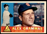 1960 Topps #168 Alex Grammas UER Ex-Mint  ID: 196450