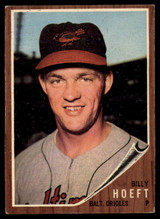 1962 Topps #134 Billy Hoeft UER Excellent+ ID: 169582 1962 Topps #134 Billy Hoeft UER Excellent+ ID: 169582