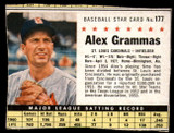 1961 Post Cereal #177 Alex Grammas Excellent  ID: 144757
