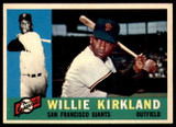 1960 Topps #172 Willie Kirkland Ex-Mint ID: 196473 1960 Topps #172 Willie Kirkland Ex-Mint ID: 196473
