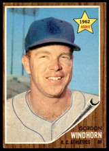 1962 Topps #254 Gordon Windhorn Excellent+ RC Rookie ID: 189056