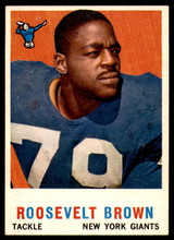 1959 Topps #114 Roosevelt Brown Excellent+  ID: 199812