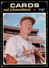 1971 O-Pee-Chee #239 Red Schoendienst G-VG 