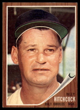 1962 Topps #121 Billy Hitchcock MG Excellent+ ID: 179872 1962 Topps #121 Billy Hitchcock MG Excellent+ ID: 179872