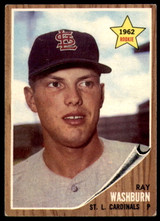 1962 Topps #19 Ray Washburn UER Excellent+ RC Rookie ID: 188844