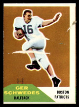 1960 Fleer #71 Gerhard Schwedes Poor 