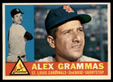 1960 Topps #168 Alex Grammas UER Ex-Mint  ID: 161978