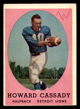 1958 Topps #7 Howard Cassady Poor  ID: 268184