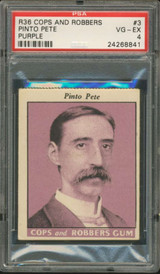 1935 Cops and Robbers #3 Pinto Pete PSA 4 VG-EX r36 1935 Cops and Robbers #3 Pinto Pete PSA 4 VG-EX r36