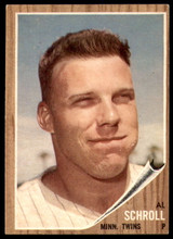 1962 Topps #102 Al Schroll Excellent+ ID: 194780 1962 Topps #102 Al Schroll Excellent+ ID: 194780