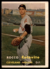 1957 Topps #212 Rocky Colavito Miscut RC Rookie Indians
