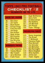 1963 Topps #170 Checklist UER NM 