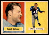 1957 Topps #88 Frank Gifford EX/NM ID: 90662 1957 Topps #88 Frank Gifford EX/NM ID: 90662