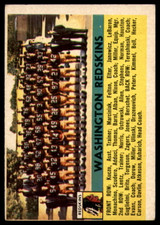 1956 Topps #61 Washington Football NFL Team EX SP ID: 85801