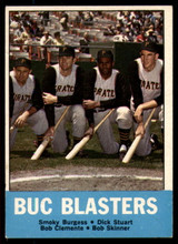 1963 Topps # 18 Smoky Burgess/Dick Stuart/Roberto Clemente/Bob Skinner Buc Blasters EX++ ID: 76128