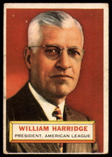 1956 Topps #1 Will Harridge PRES VG  ID: 91148