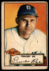 1952 Topps #66 Preacher Roe VG Red Back 1952 Topps #66 Preacher Roe VG Red Back