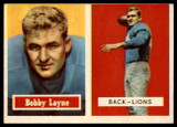 1957 Topps #32 Bobby Layne NM 1957 Topps #32 Bobby Layne NM