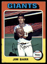 1975 Topps #107 Jim Barr Signed Auto Autograph 